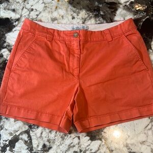 L.L. Bean coral Khaki Tailored Cotton Shorts Women’s size 4